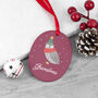 Personalised Oval Christmas Decoration, thumbnail 12 of 12