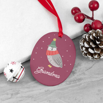 Personalised Oval Christmas Decoration, 12 of 12