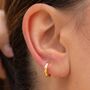Ava Minimal Faceted Huggies, thumbnail 1 of 3