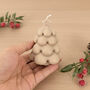 Beige Christmas Tree Candle Festive Decoration, thumbnail 5 of 10