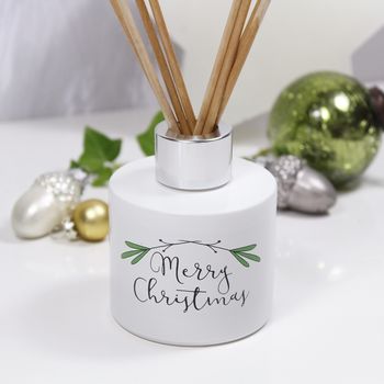 Personalised 'Merry Christmas' Reed Diffuser Gift Set, 4 of 7