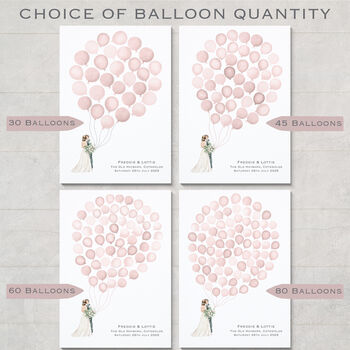 Balloon Wedding Guest Book, 2 of 6