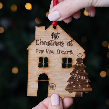 Personalised New Home Christmas Bauble, 2 of 2