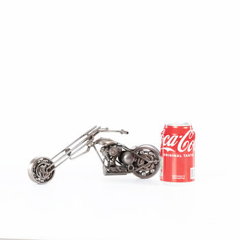 Motorcycle 14cm/Five.5in Handmade Metal Sculptures, 9 of 12