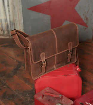 Mens's Urban Leather Satchel Bag, 3 of 10