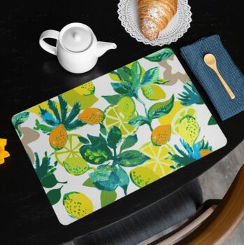 Placemats With Spanish Citrus Garden Design, 2 of 2