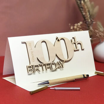 Personalised 100th Birthday Card, 2 of 11