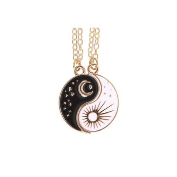 Pair Of Yin Yang Best Friend Pendant Necklaces, 4 of 5