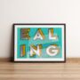 Ealing Gold Silver Leaf Sign, thumbnail 1 of 5