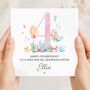Mermaid 4th Birthday Card, Pink Birthday Card For Daughter, Granddaughter, Any Relationship, thumbnail 1 of 9