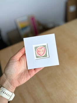Personalised Love Hearts Mini Art Print, 4 of 8