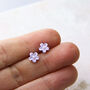 Forget Me Not Stud Earrings, thumbnail 1 of 7