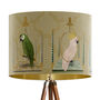 Parrot Swings Lampshade, On Gold, thumbnail 1 of 11
