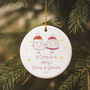 Personalised 1st Christmas As Grandparents Decoration C, thumbnail 1 of 3