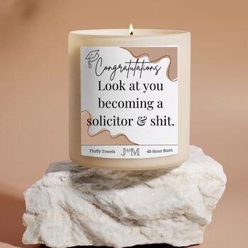 Look At You Becoming A Solicitor Candle For Graduate Solicitor, 2 of 6