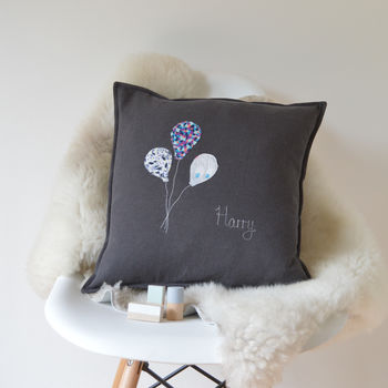Personalised New Baby Balloon Cushion, 2 of 6