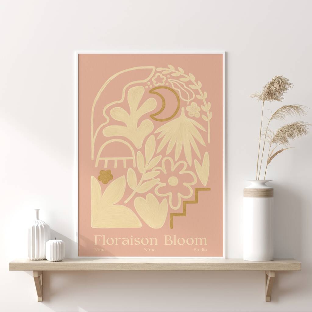 ‘Floraison Bloom Dusk’ Pastel Floral Art Print, 1 of 5
