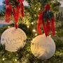 Personalised 'Nice List' Santa Stamp Christmas Tree Decoration, thumbnail 3 of 9