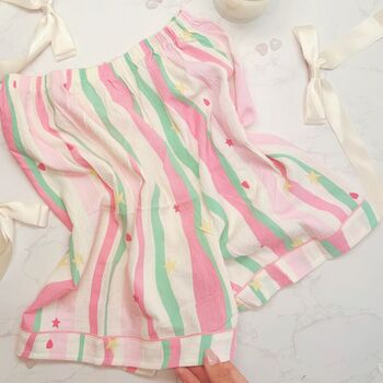 Mother’s Day Stripe Pyjama Gift For Mum With Mama Mug And Eye Mask, 5 of 9