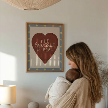 The Snuggle Is Real Nursery Print, 2 of 12