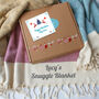 Personalised Christmas Handwoven Throw Gift Set, thumbnail 4 of 11