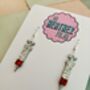 Syringe Glitter Resin Earrings / Alternative Style Jewellery / Gift For Nurses And Doctors Shimmering Medical Jewellery, thumbnail 7 of 7