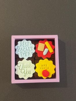 Thank You Teacher Belgian Chocolate Brownie Gift, 5 of 6