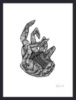 Hand Illustration In Black Frame, 2 of 5