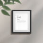 Personalised Dad Family Keepsake Framed Print, thumbnail 4 of 11