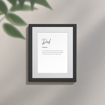Personalised Dad Family Keepsake Framed Print, 4 of 11