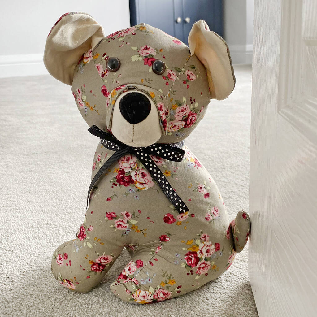 Luxury Floral Dog Padded Doorstop By A Type Of Design
