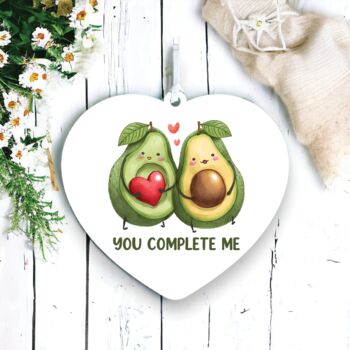 Cute Avocado Couple Love Decoration, 2 of 2