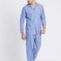 Men's Pyjamas Blue And White Burford Stripe, thumbnail 3 of 4