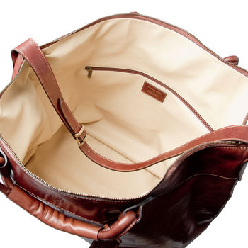 The Finest Italian Leather Travel Bag. 'The Fabrizio', 8 of 11