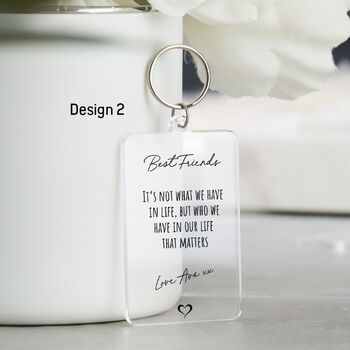 Best Friends Friendship Keyring, Funny Gift For Friend, 3 of 5