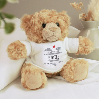 Personalised Heart Valentine's Day Teddy Bear, 2 of 5