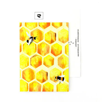 Mellifera Honeybee Print Postcard, 4 of 6