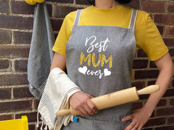 Personalised Natural Cotton Kitchen Apron, 9 of 11