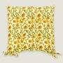 Bahar Floral Seat Pad In Yellow, thumbnail 2 of 3