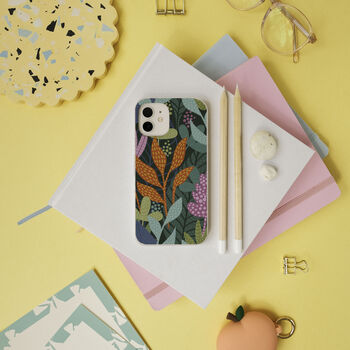 Tropical Leaves Biodegradable Phone Case, 7 of 8
