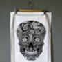 Skull Tea Towel | Day Of The Dead Dish Towel, thumbnail 7 of 9