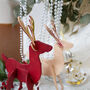 Personalised Leather Reindeer With Foiled Antlers, thumbnail 9 of 11