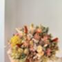 Sunwashed Apricot Dried Bouquet With Leucadendron And Straw Flowers, thumbnail 2 of 5