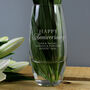 Personalised Happy Anniversary Glass Bullet Vase, thumbnail 1 of 3