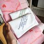 Personalised Father Of The Bride Handkerchief With Handwritten Message, thumbnail 6 of 8