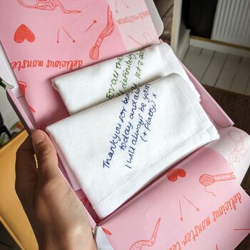Personalised Father Of The Bride Handkerchief With Handwritten Message, 6 of 8