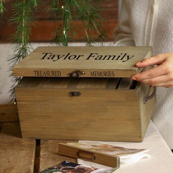 Personalised Treasured Memories Photo Box, 7 of 9