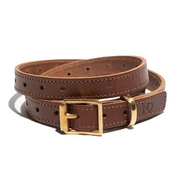 Leather Multiple Size Skinny Belt, 8 of 12
