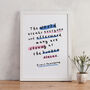 Hemingway 'Strong' Encouraging Quote Print, thumbnail 1 of 2