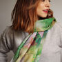 Fine Wool Florals And Foliage Print Scarf, thumbnail 6 of 9